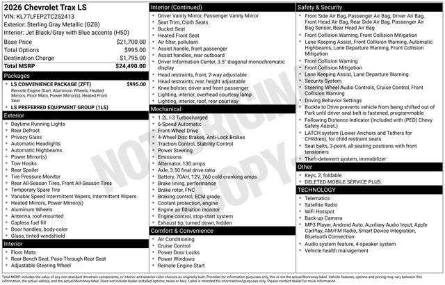 2026 Chevrolet Trax LS