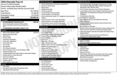 2026 Chevrolet Trax LS
