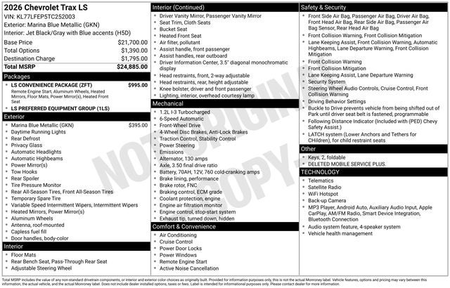 2026 Chevrolet Trax LS