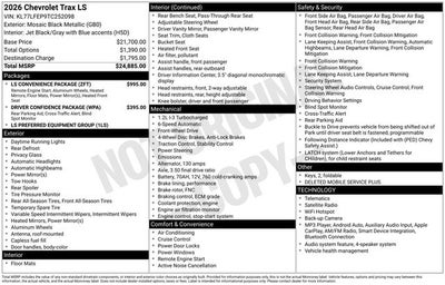 2026 Chevrolet Trax LS