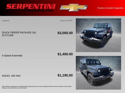 2018 Jeep Wrangler JK Unlimited Sahara 4WD