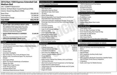 2016 RAM 1500 Express 4WD