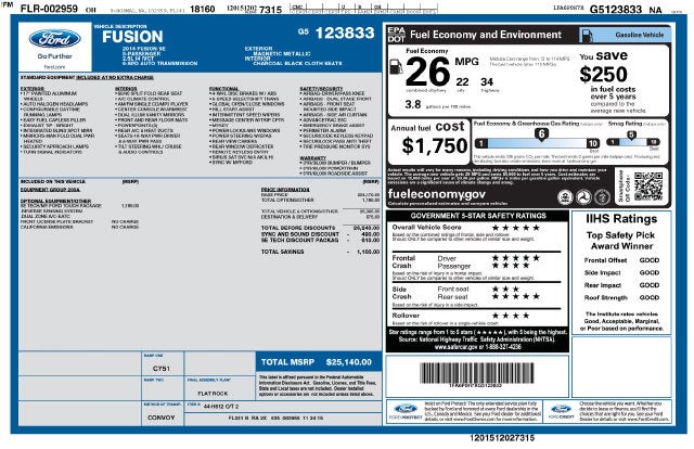 2016 Ford Fusion SE