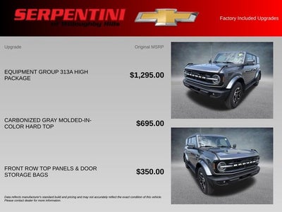2022 Ford Bronco Outer Banks AWD W/ HEATED SEATS