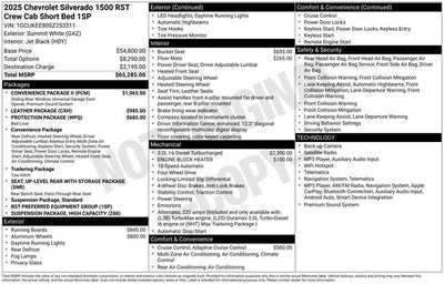 2025 Chevrolet Silverado 1500 RST