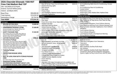 2026 Chevrolet Silverado 1500 RST