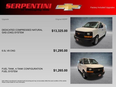 2014 Chevrolet Express 2500 Work Van COMPRESSED NATURAL GAS (CNG)