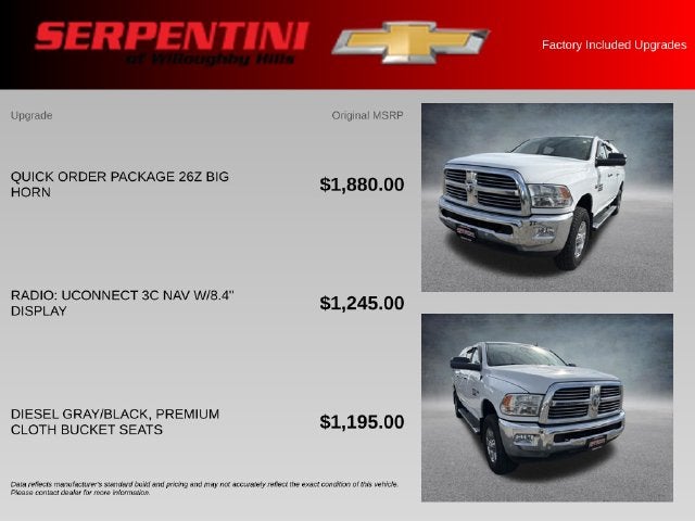 2017 RAM 2500 Big Horn 4WD