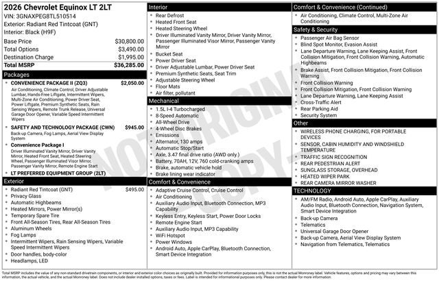 2026 Chevrolet Equinox LT