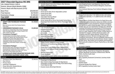 2027 Chevrolet Equinox RS