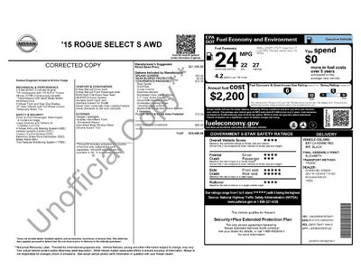2015 Nissan Rogue Select S AWD
