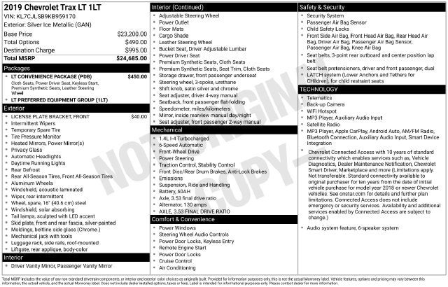 2019 Chevrolet Trax LT