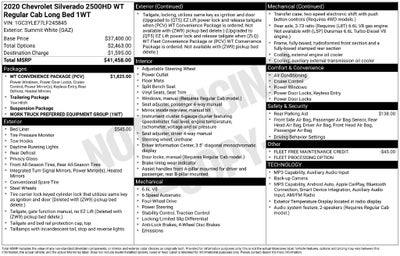 2020 Chevrolet Silverado 2500HD Work Truck w/Liftgate