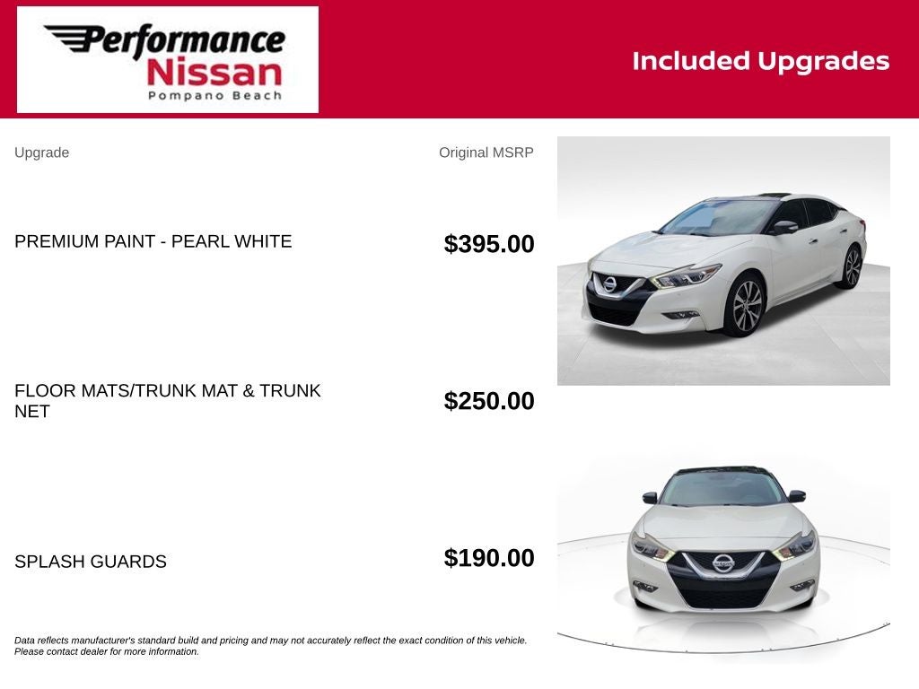 2017 Nissan Maxima Platinum