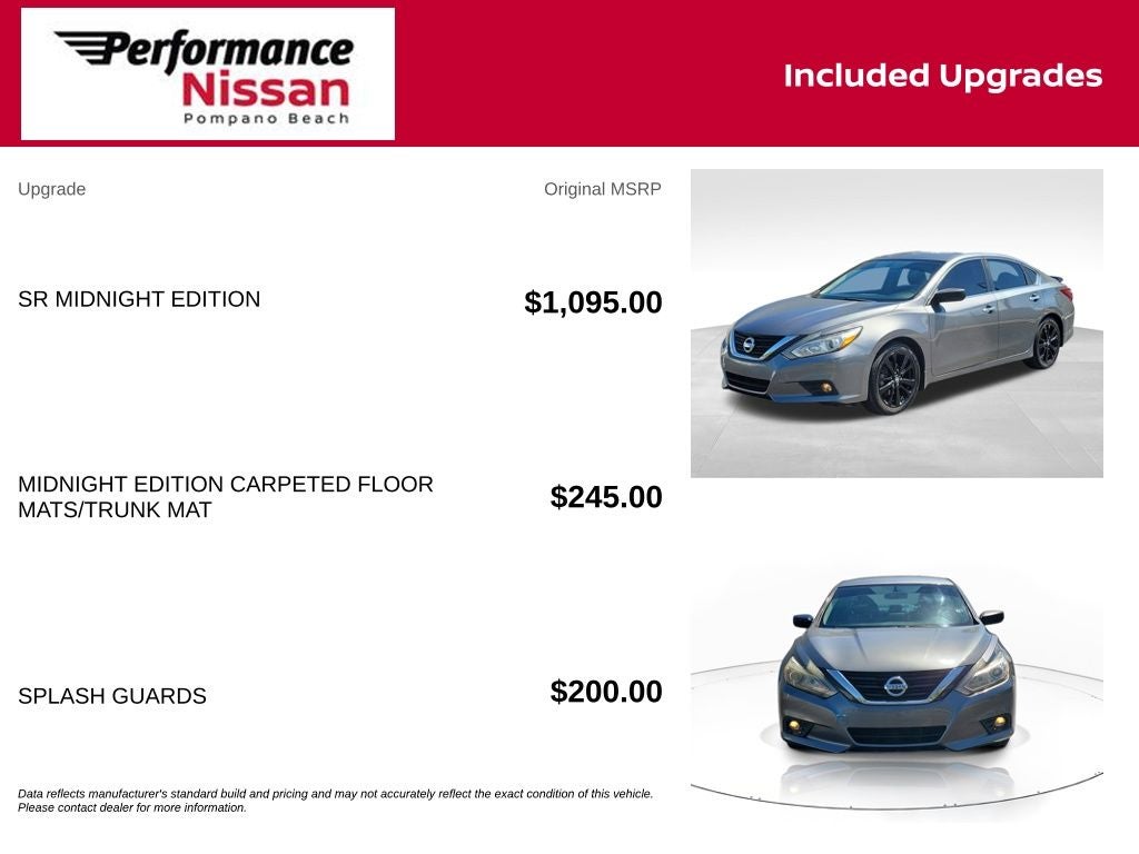 2018 Nissan Altima 2.5 SR Midnight