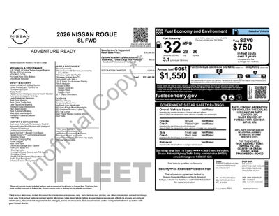 2026 Nissan Rogue SL