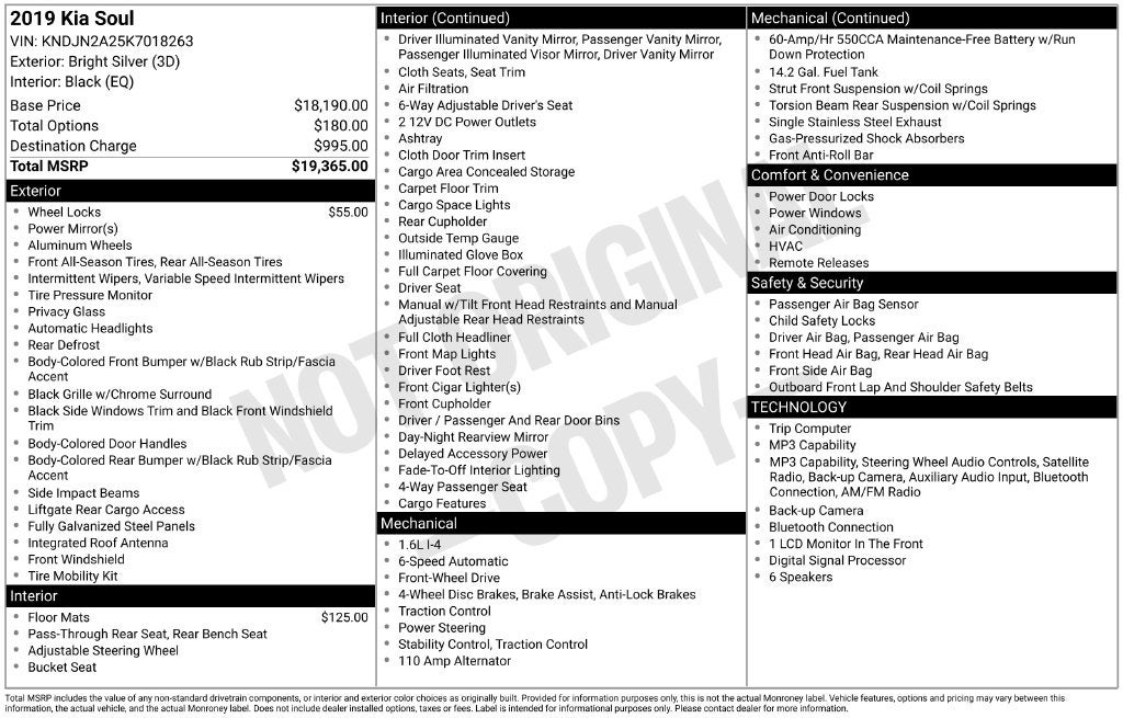 2019 Kia Soul Base