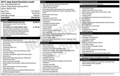 2015 Jeep Grand Cherokee Laredo