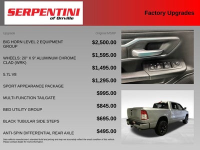 2020 RAM 1500 Big Horn Crew Cab 4x4 5'7" Box