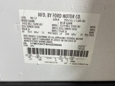 2017 Ford Explorer Platinum