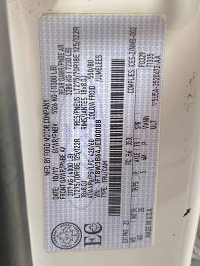 2018 Ford Super Duty F-350 SRW XL