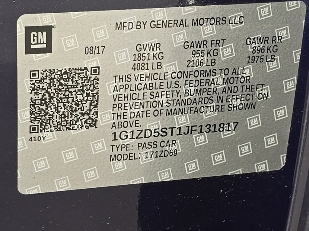 2018 Chevrolet Malibu LT
