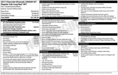 2017 Chevrolet Silverado 2500 HD Work Truck