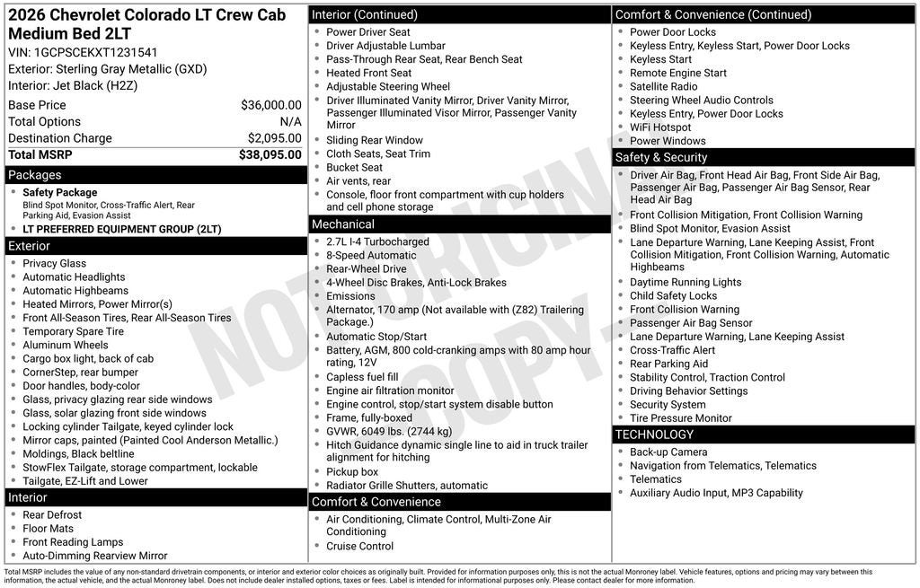 2026 Chevrolet Colorado LT