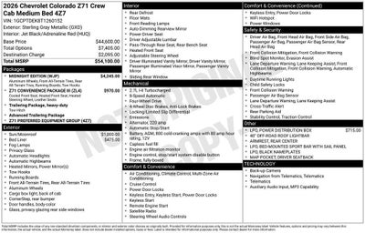 2026 Chevrolet Colorado Z71