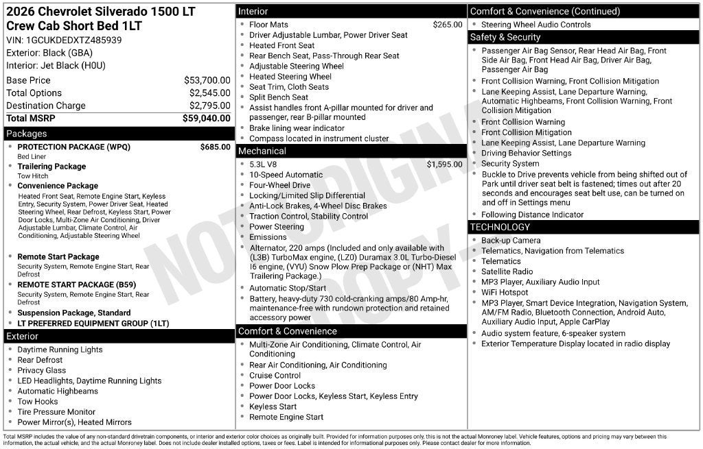 2026 Chevrolet Silverado 1500 LT