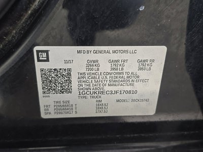 2018 Chevrolet Silverado 1500 LT