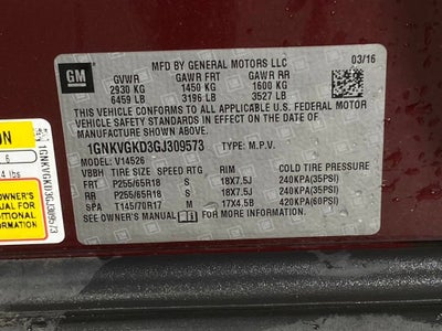 2016 Chevrolet Traverse LT