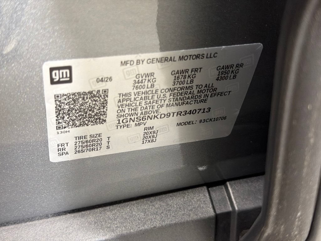 2026 Chevrolet Tahoe LT