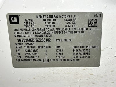 2016 GMC Sierra 1500 SLE