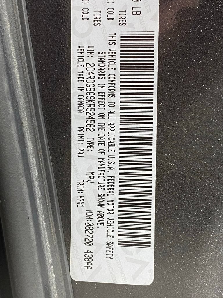 2019 Dodge Grand Caravan SE