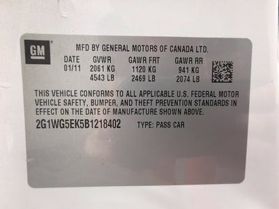 2011 Chevrolet Impala LT Fleet