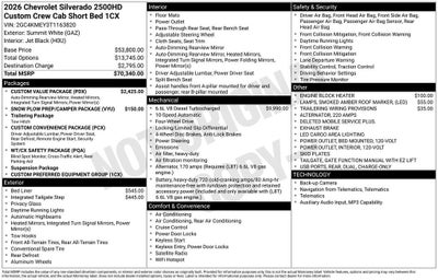 2026 Chevrolet Silverado 2500 HD Custom