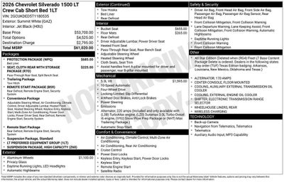 2026 Chevrolet Silverado 1500 LT