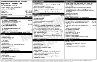2026 Chevrolet Silverado 1500 WT