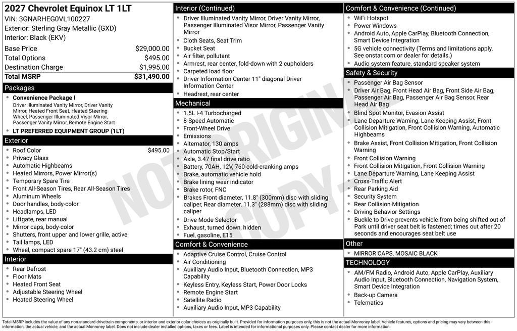 2027 Chevrolet Equinox LT
