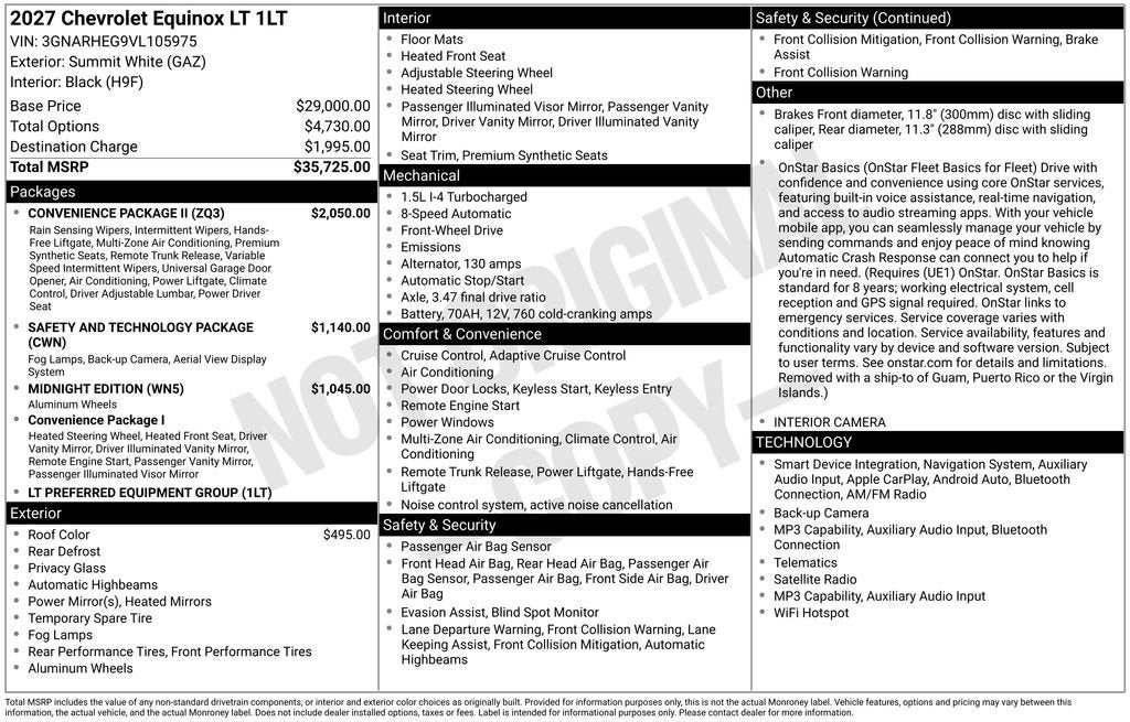 2027 Chevrolet Equinox LT