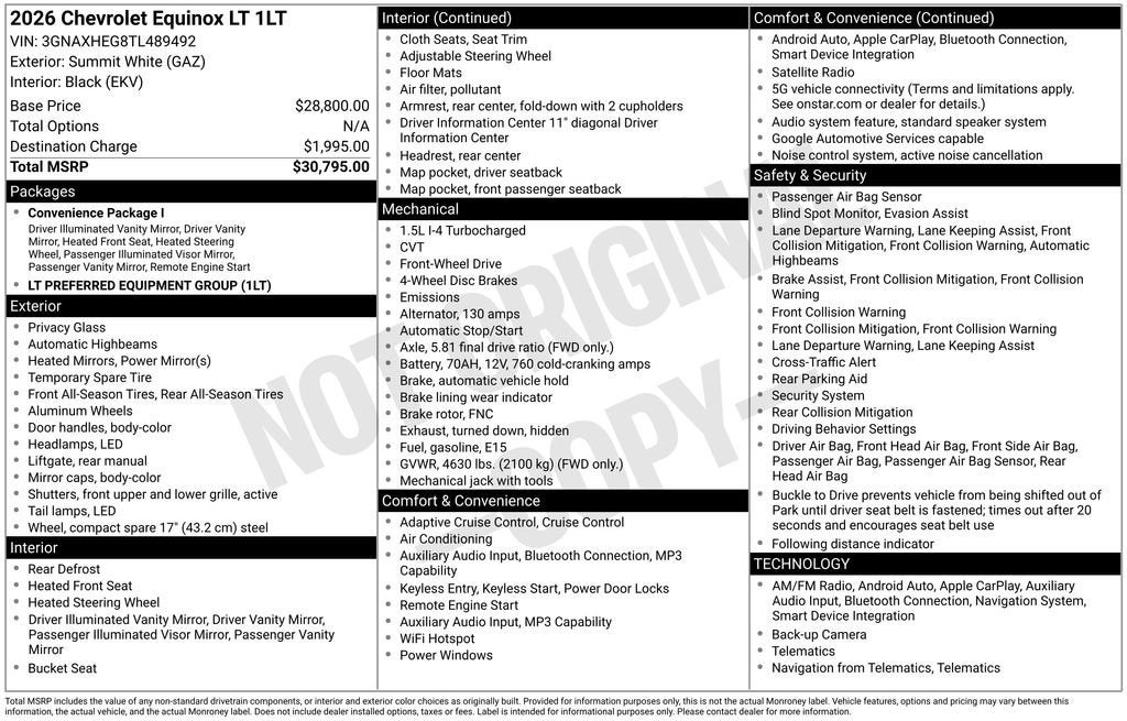 2026 Chevrolet Equinox LT