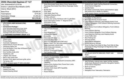 2026 Chevrolet Equinox LT
