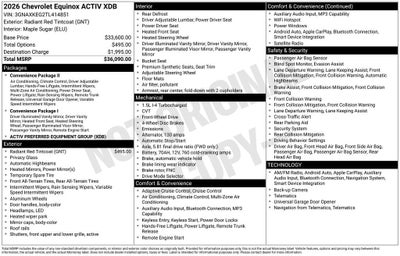 2026 Chevrolet Equinox ACTIV