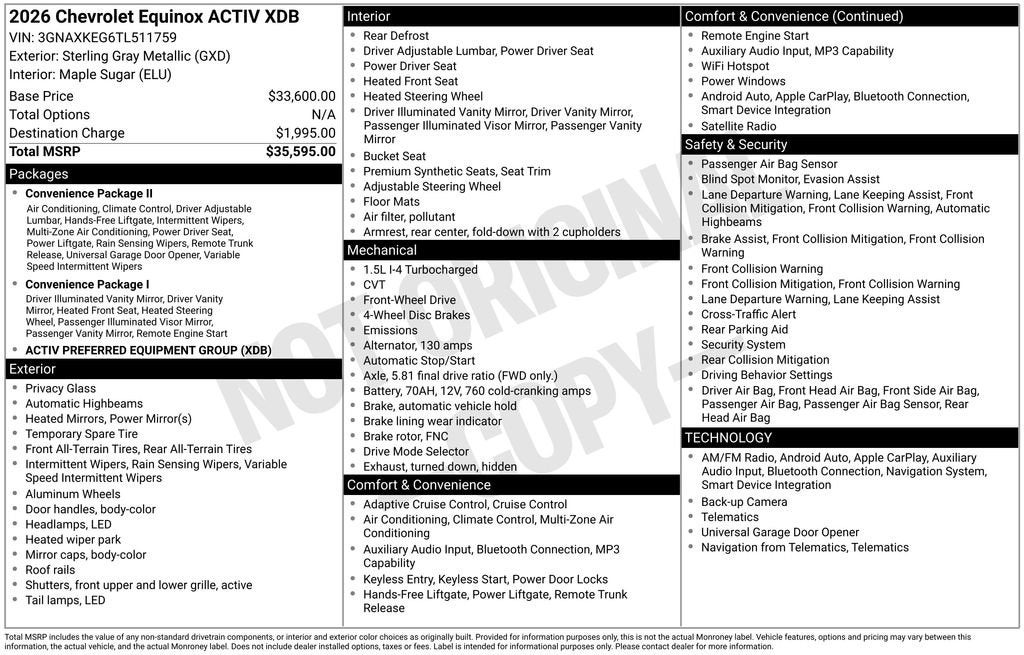 2026 Chevrolet Equinox ACTIV