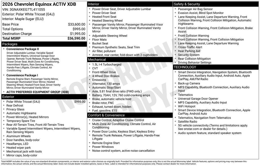 2026 Chevrolet Equinox ACTIV