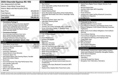 2026 Chevrolet Equinox RS