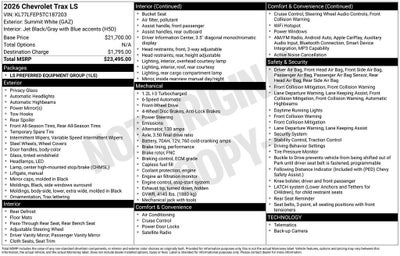 2026 Chevrolet Trax LS
