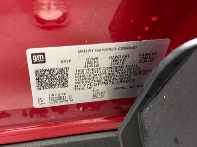2026 Chevrolet Trax 1RS