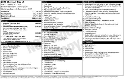 2026 Chevrolet Trax LT